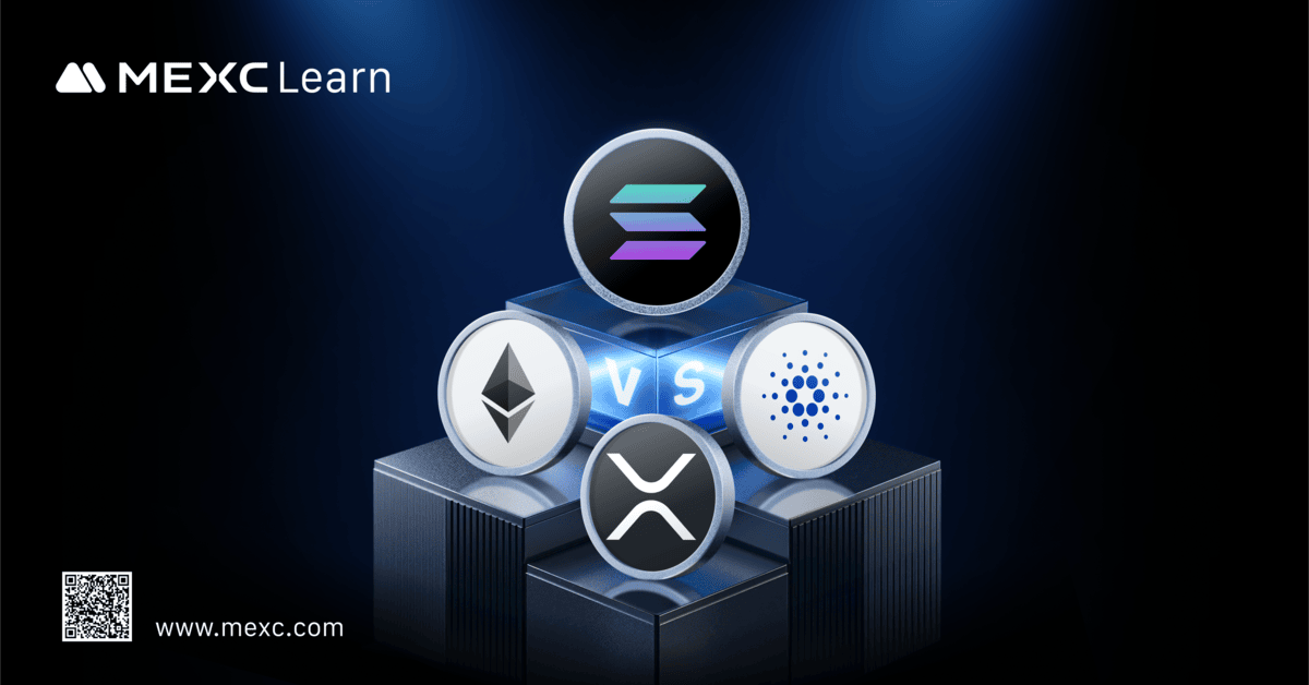 Solana против Ethereum, XRP и Cardano