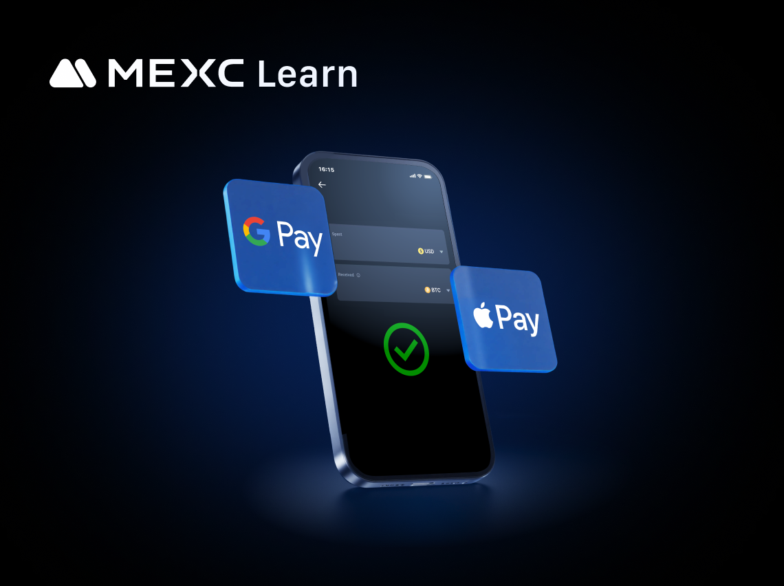 MEXCでGoogle PayおよびApple Payを使って暗号資産を購入する方法