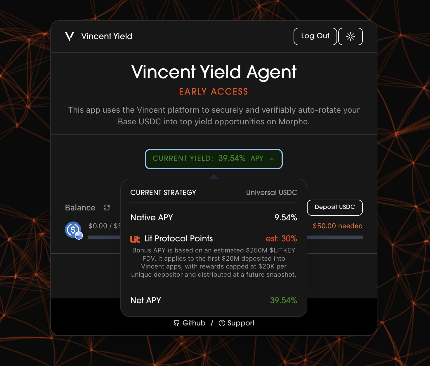 Vincent Yield Agent