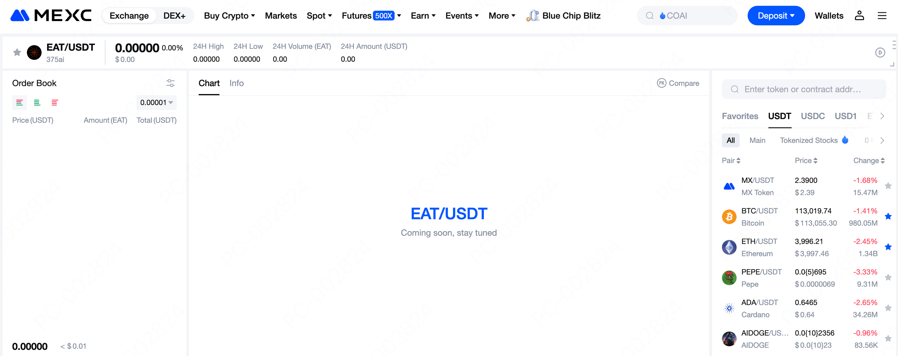 How to Buy EAT Tokens on MEXC